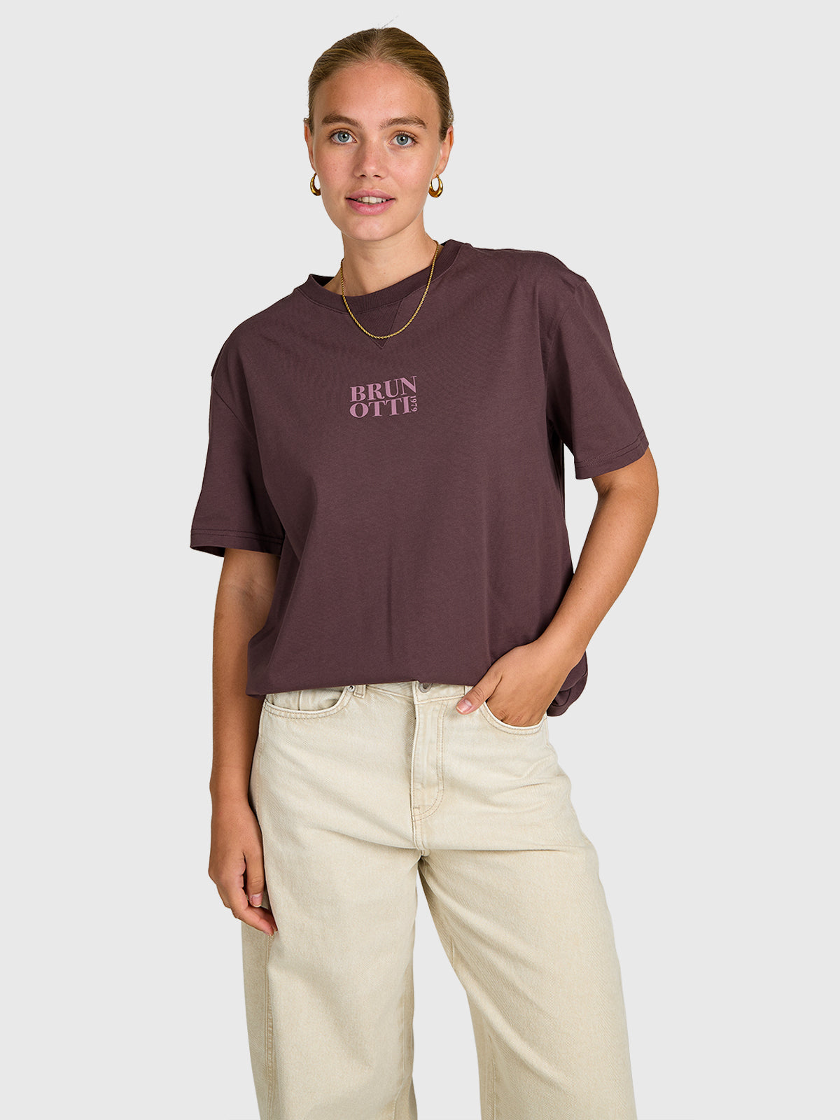 Unessa Women T-Shirt | Raisin