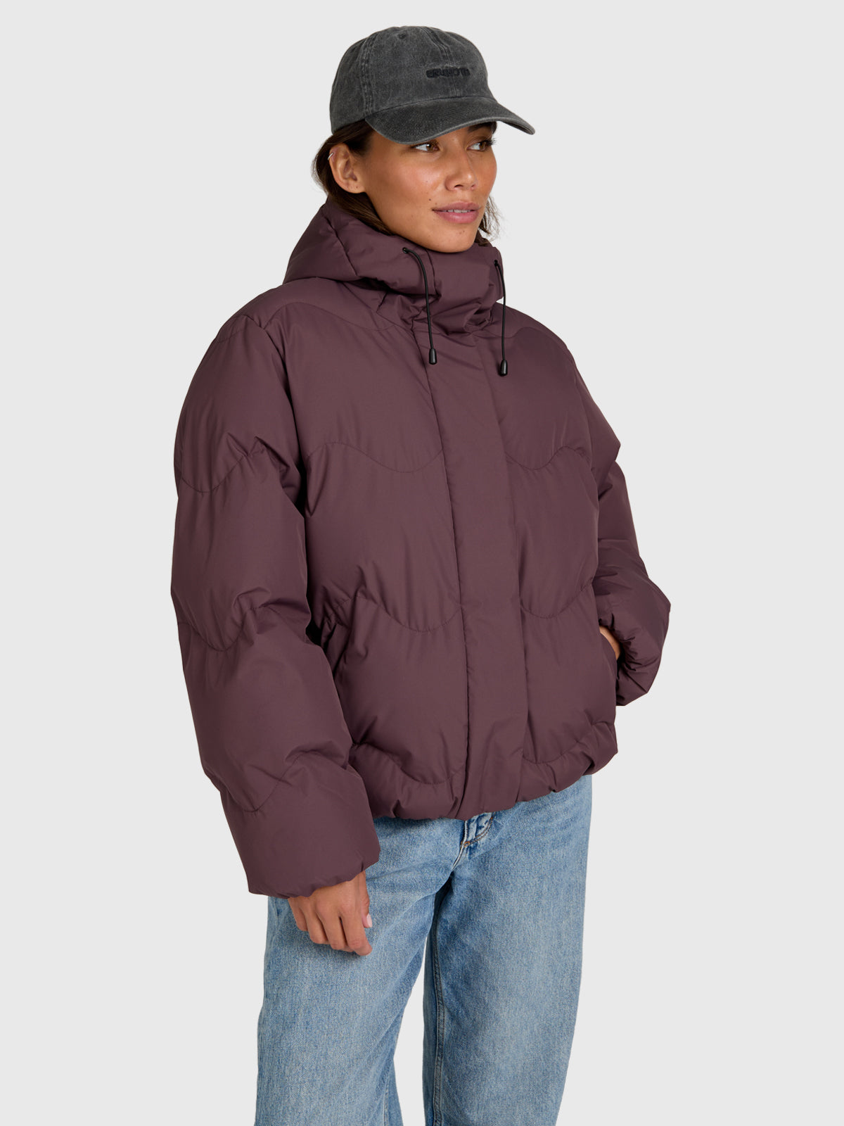Wave Women Jacket | Raisin