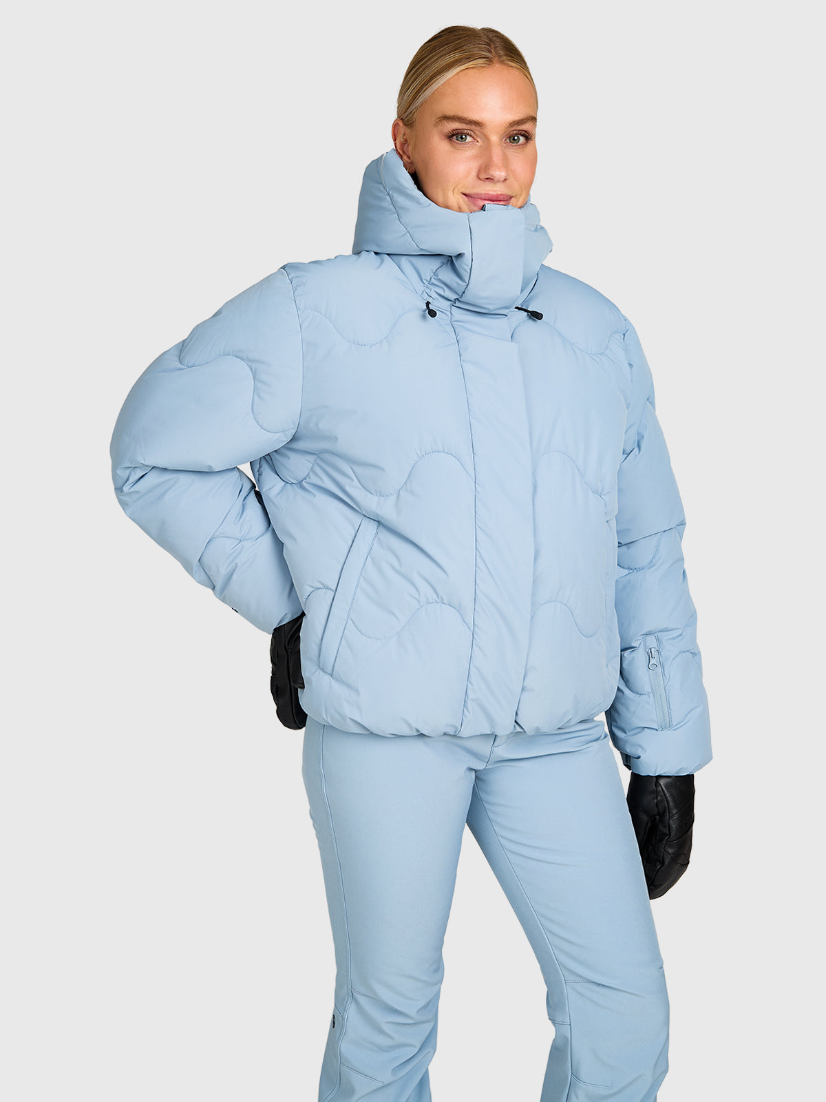 Ides Women Snow Jacket | Pale Blue