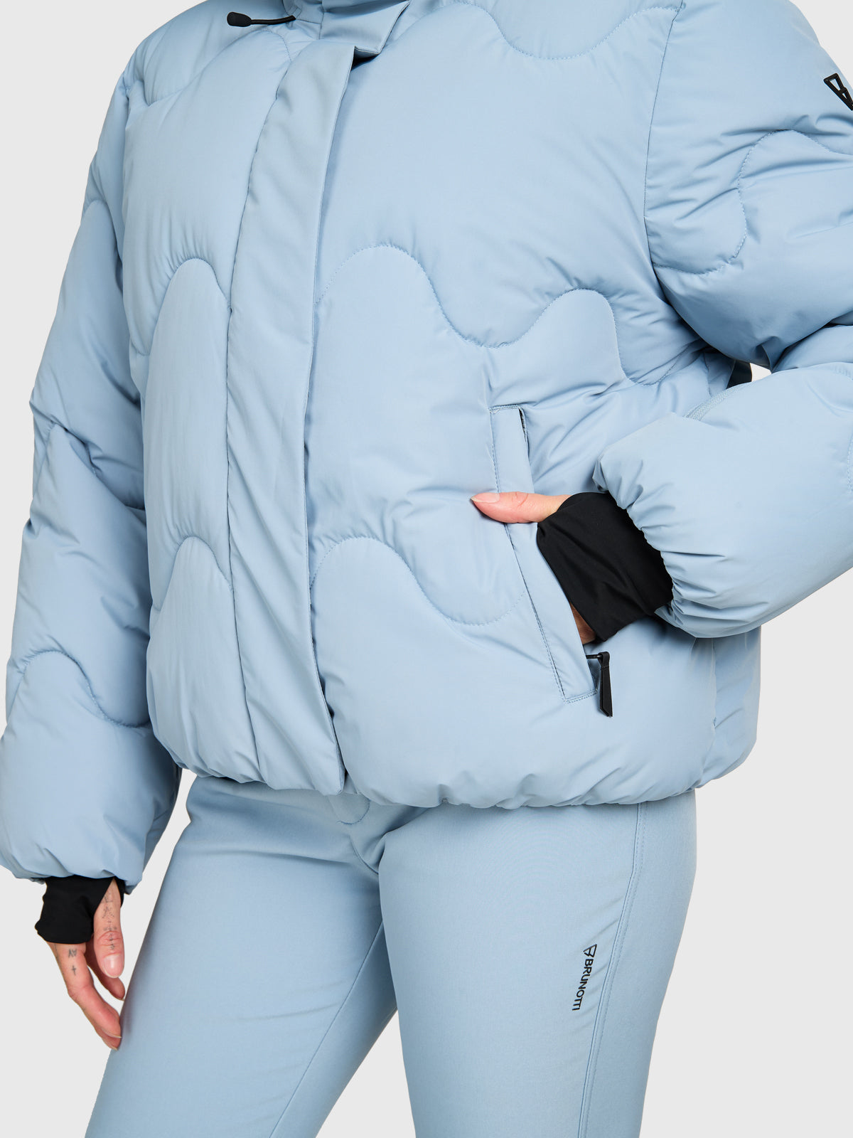 Ides Women Snow Jacket | Pale Blue