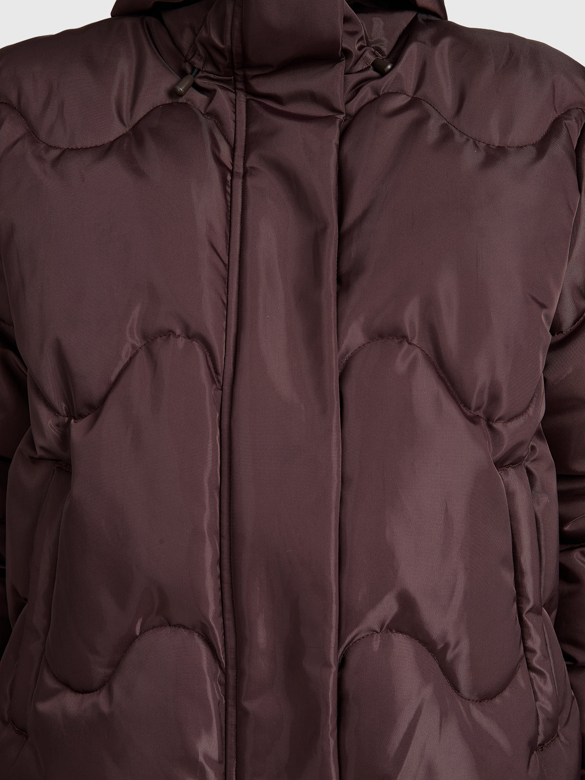 Ides-Shine Women Snow Jacket | Raisin
