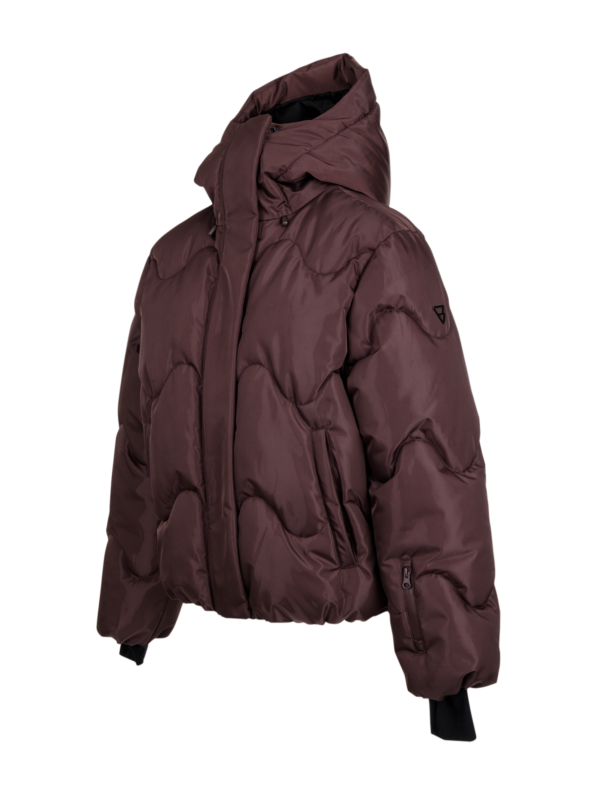 Ides-Shine Women Snow Jacket | Raisin