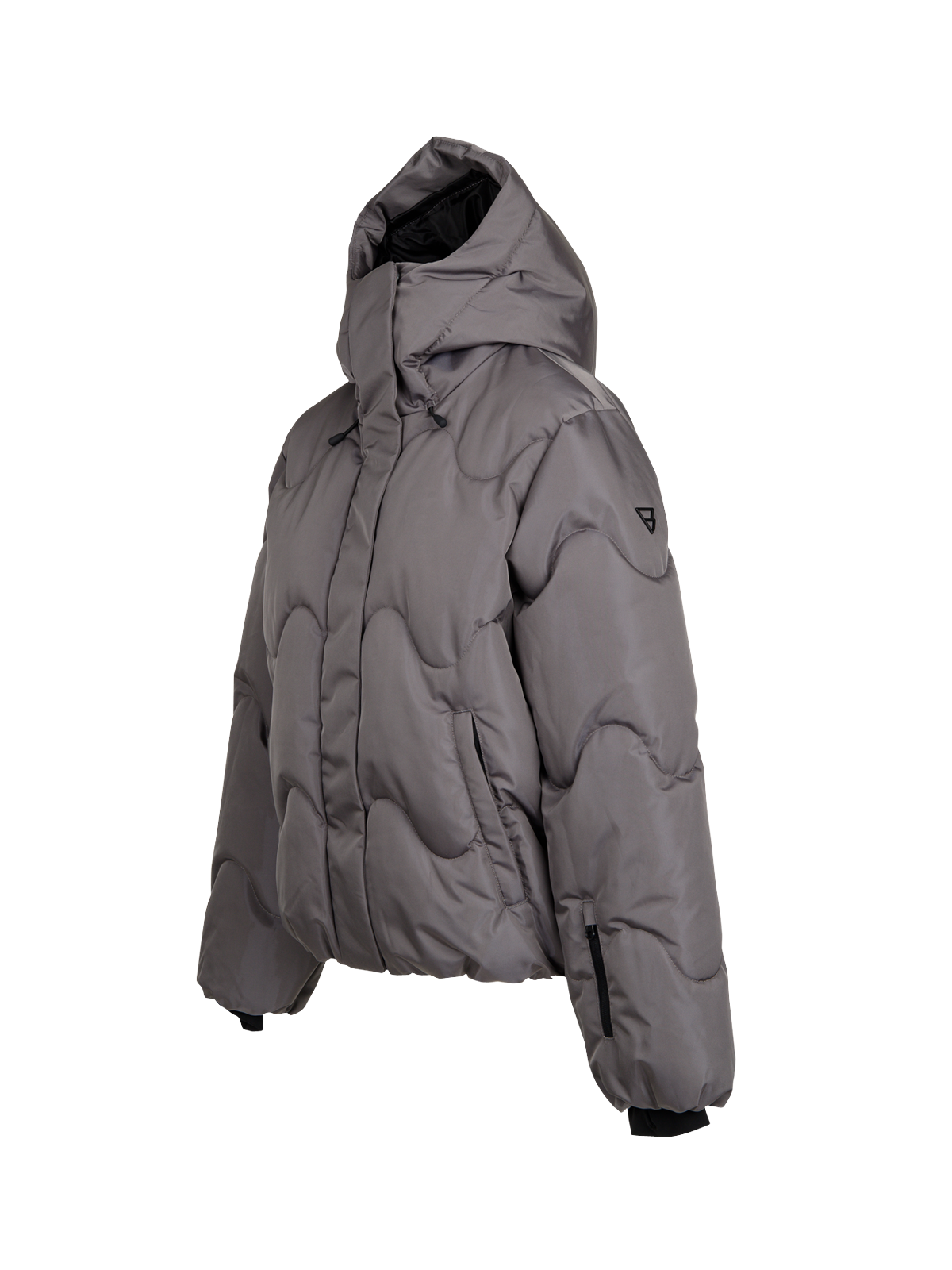 Ides-Shine Women Snow Jacket | Grey Sapphire
