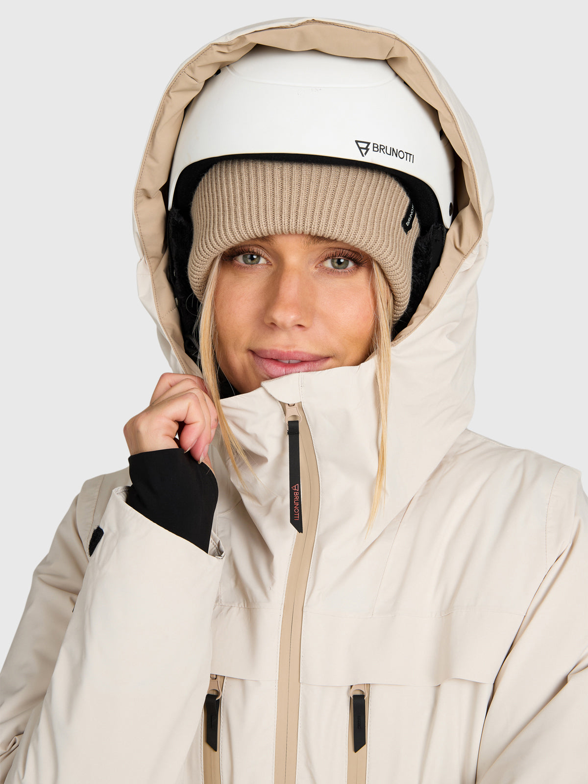 Jarmena Women Snow Jacket | Moonbeam