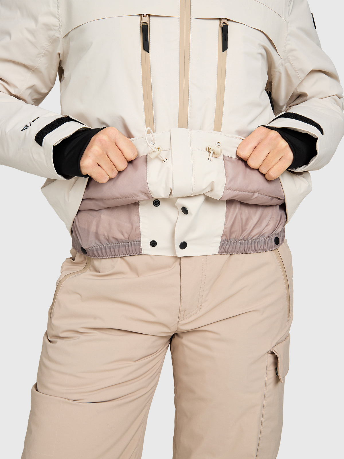 Jarmena Women Snow Jacket | Moonbeam
