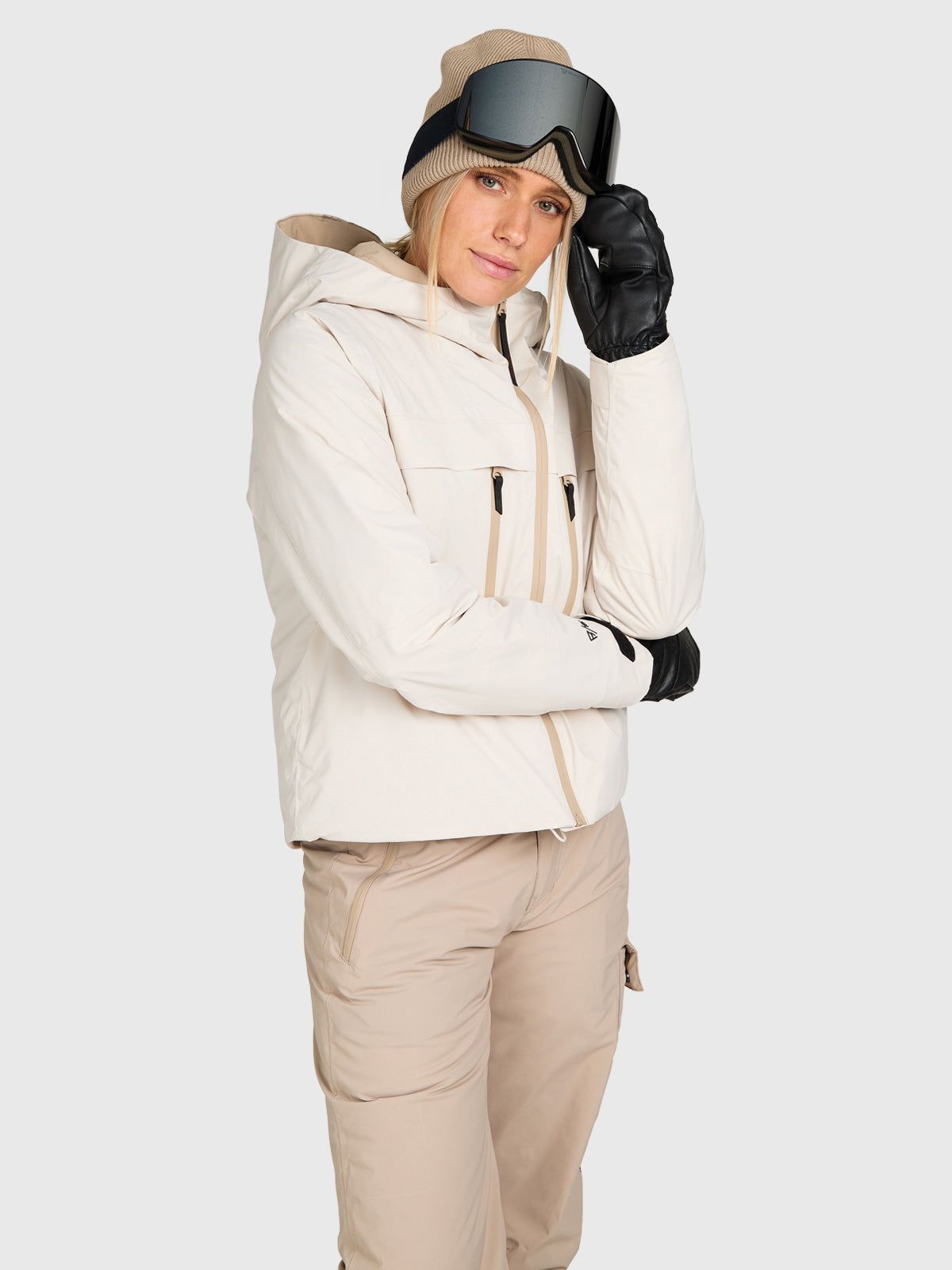 Jarmena Women Snow Jacket | Moonbeam