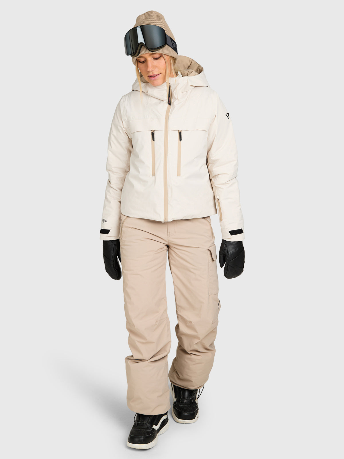 Jarmena Women Snow Jacket | Moonbeam