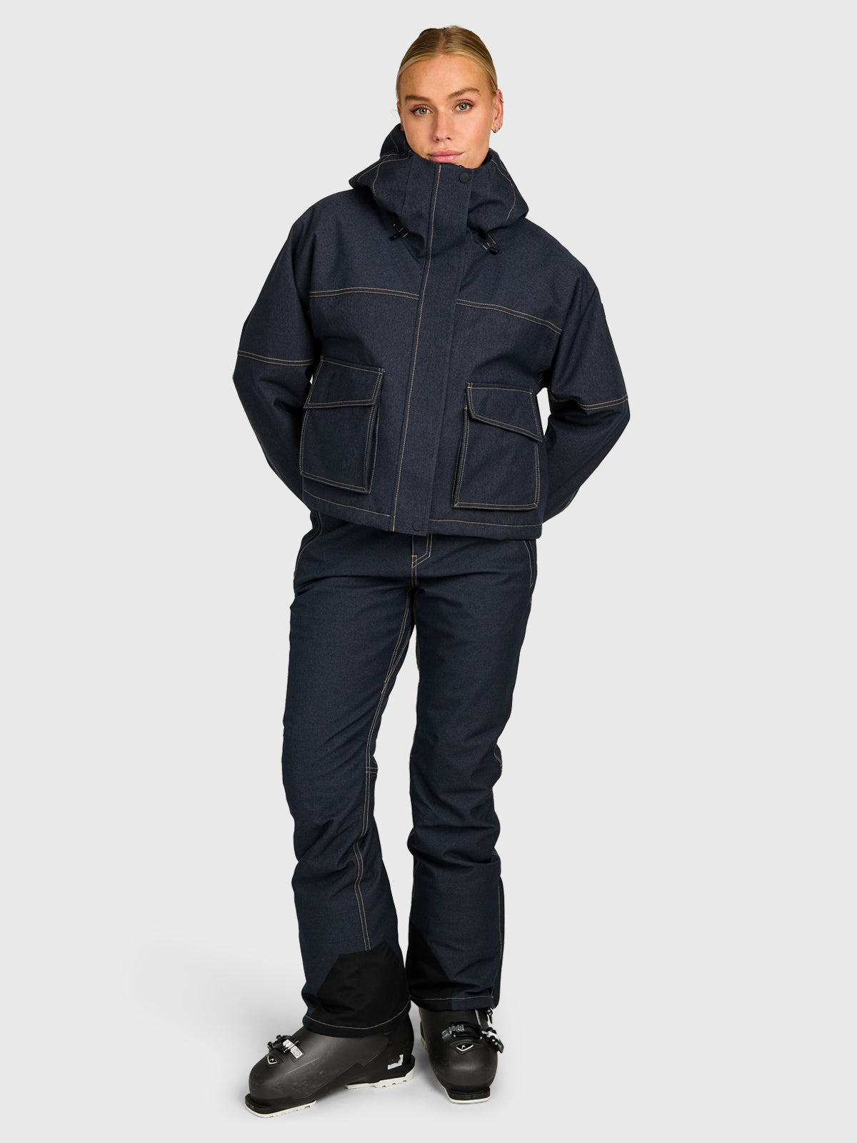Lima-Denim Women Snow Jacket | Denim