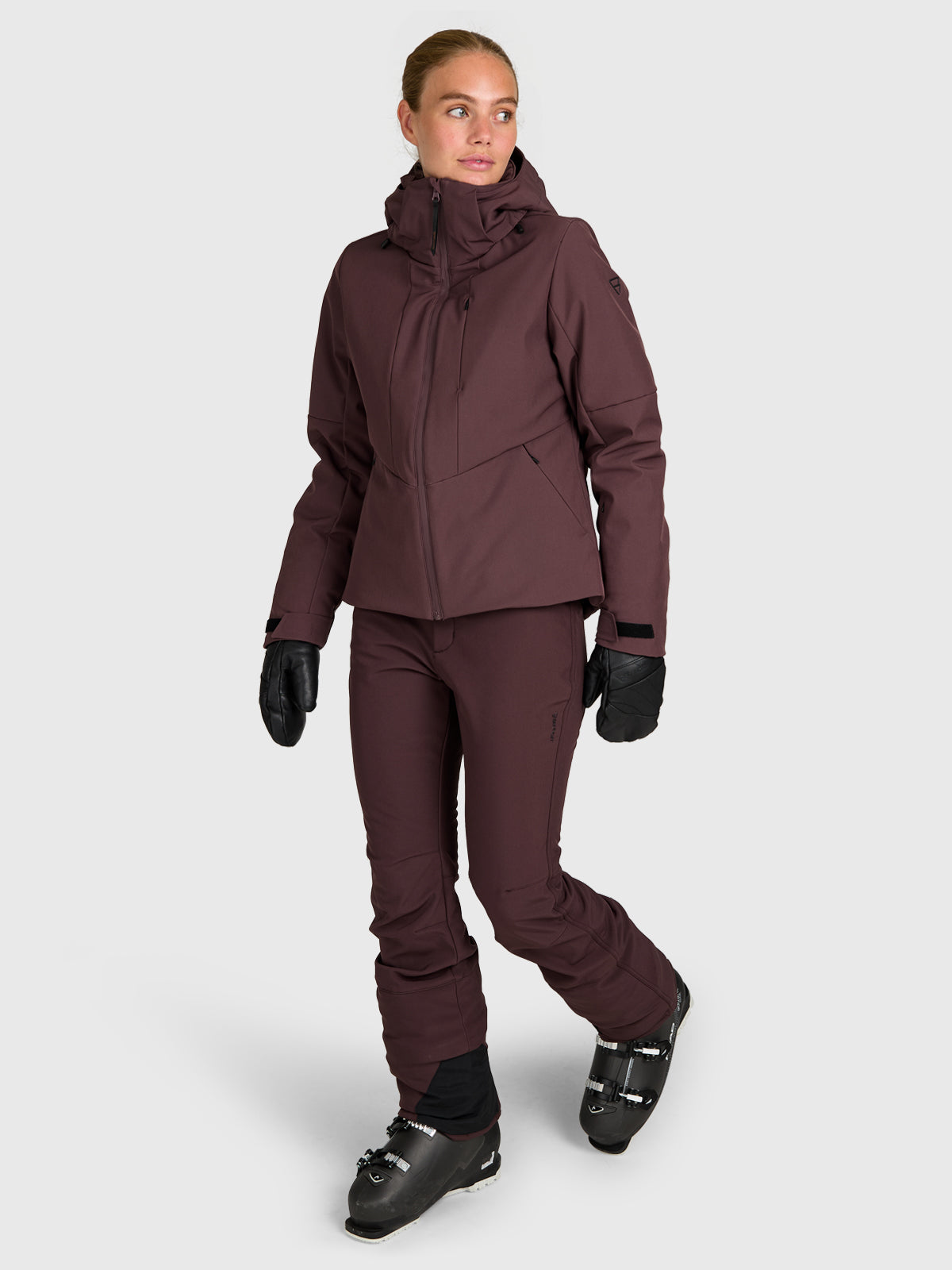Jana Women Softshell Jacket Snow | Raisin