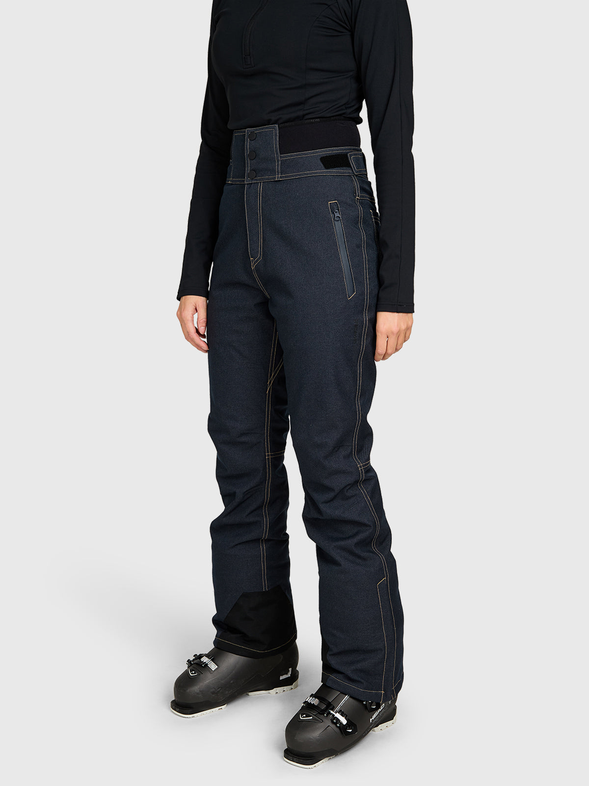 Maran-Denim Women Snow Pants | Denim