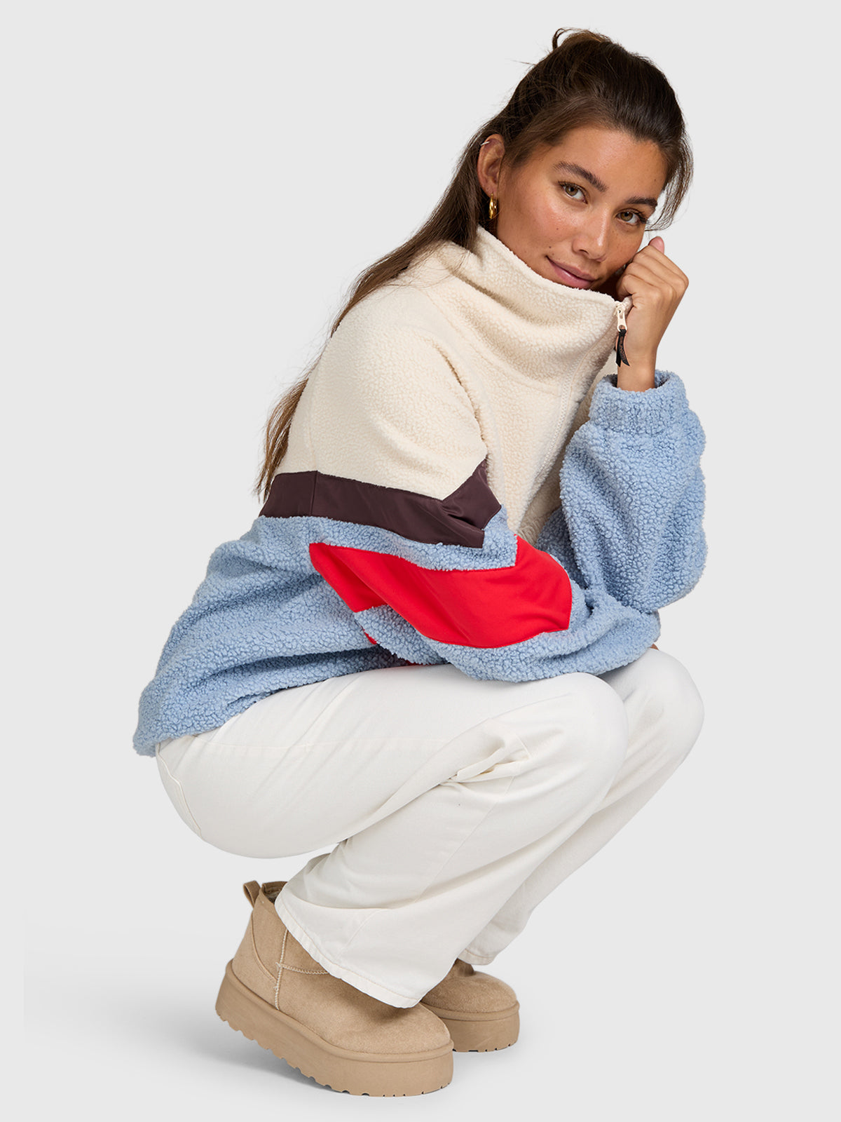 Sandrea Women Urban Fleece | Pale Blue