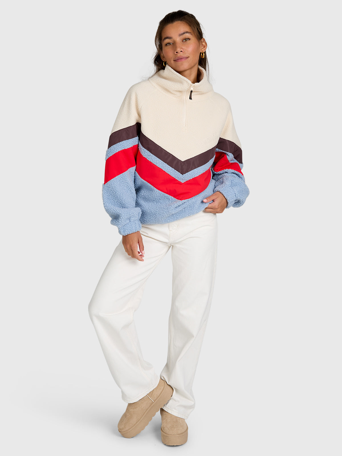 Sandrea Women Urban Fleece | Pale Blue
