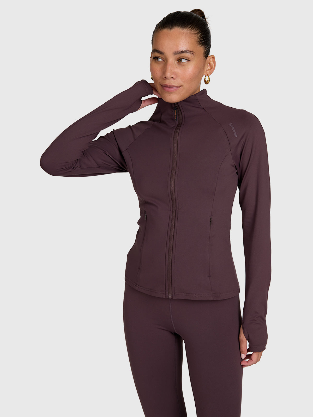 Sanna-Zip Women Snow Fleece | Raisin