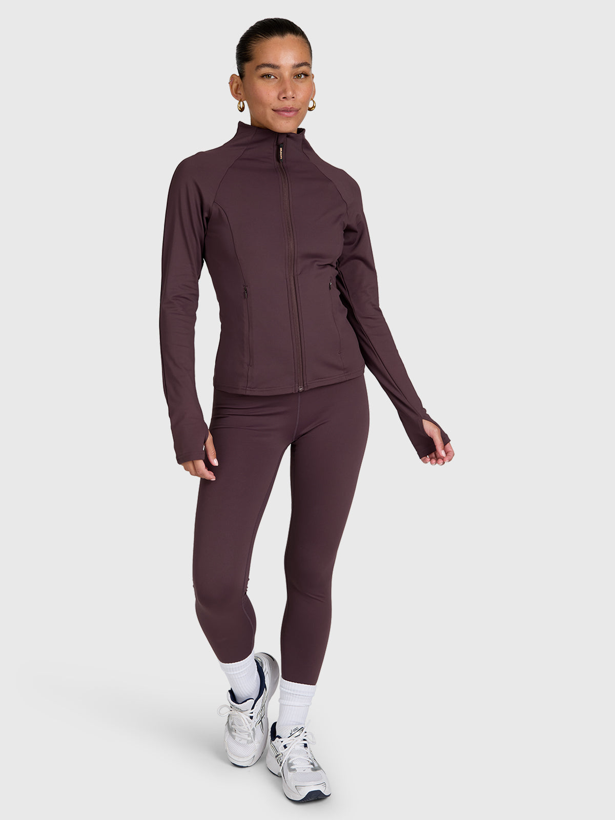 Sanna-Zip Women Snow Fleece | Raisin