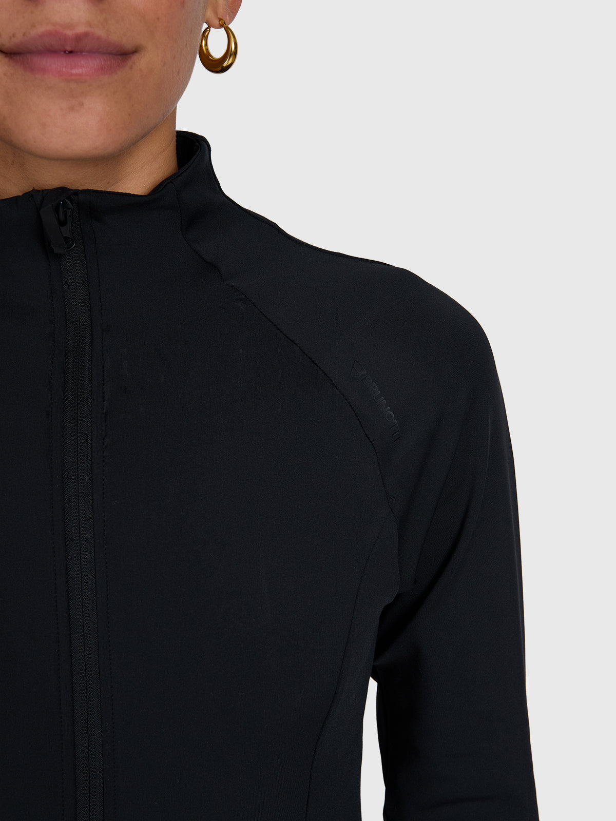 Sanna-Zip Women Snow Fleece | Black