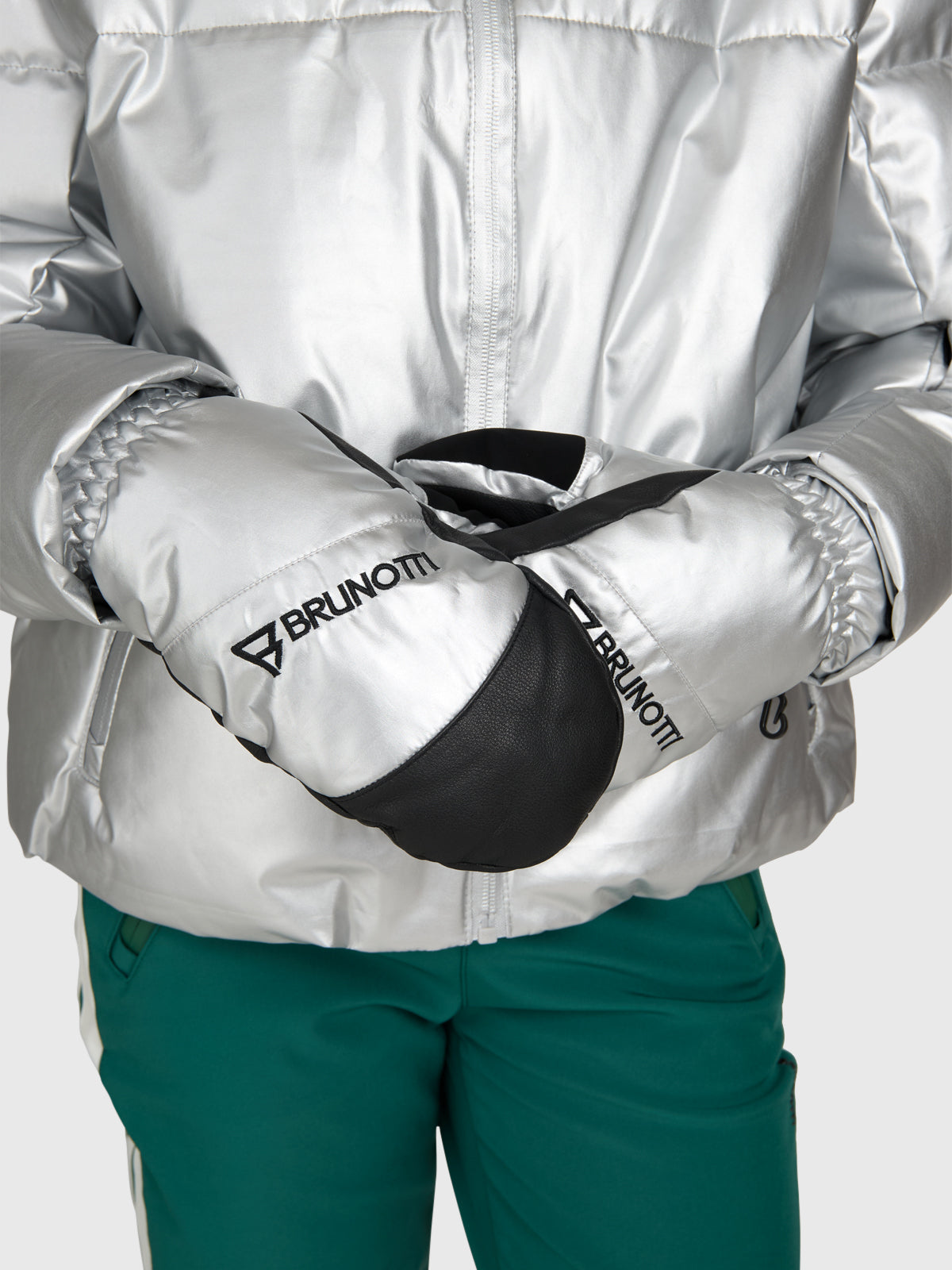 Mittylee-Shine Women Snow Gloves | Silver
