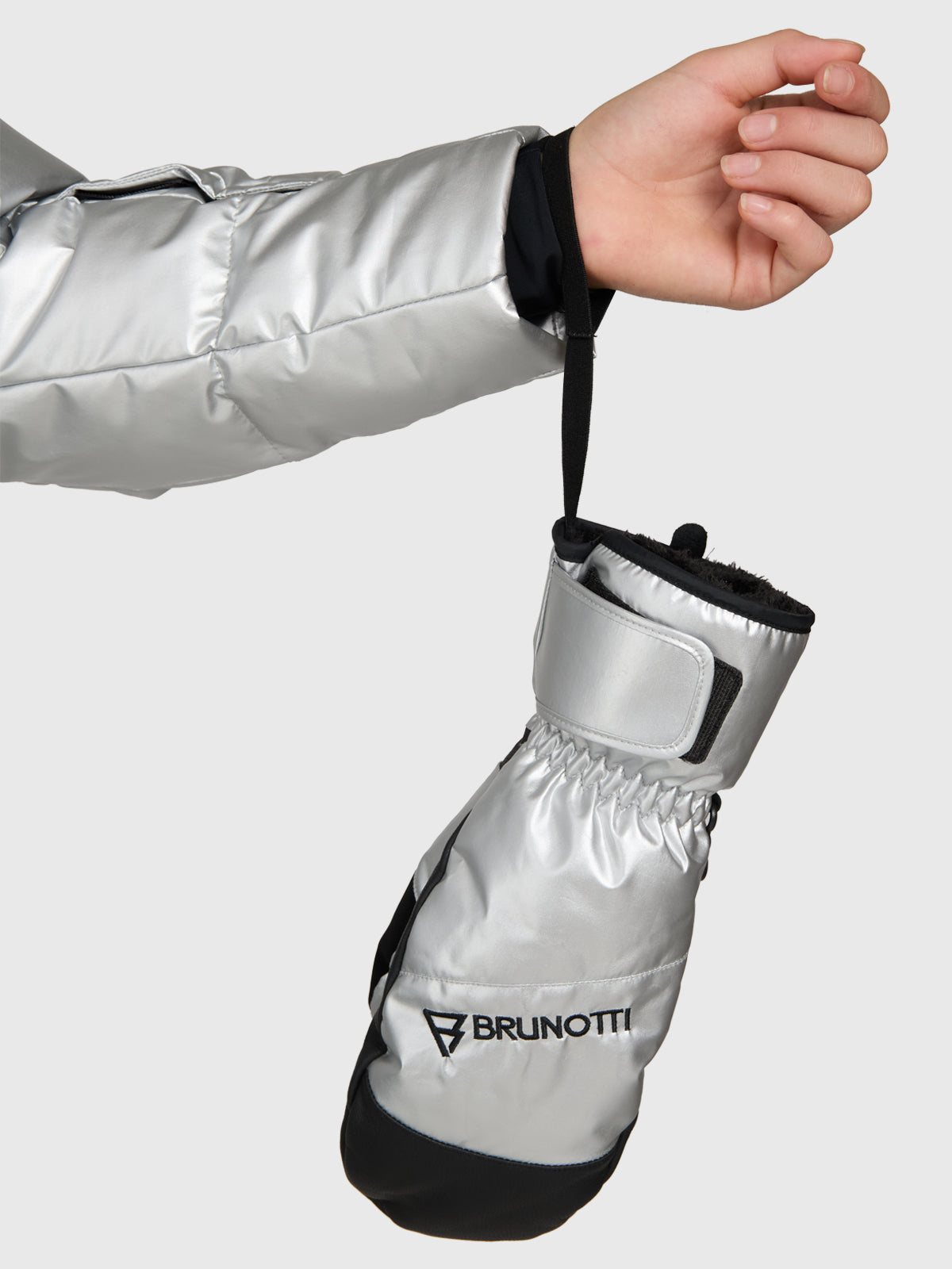 Mittylee-Shine Women Snow Gloves | Silver