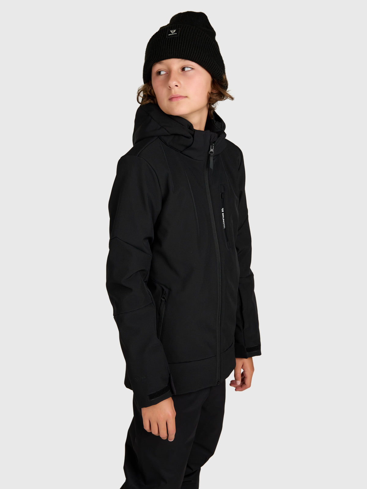 Marsalos Boys Softshell Jacket Snow | Black