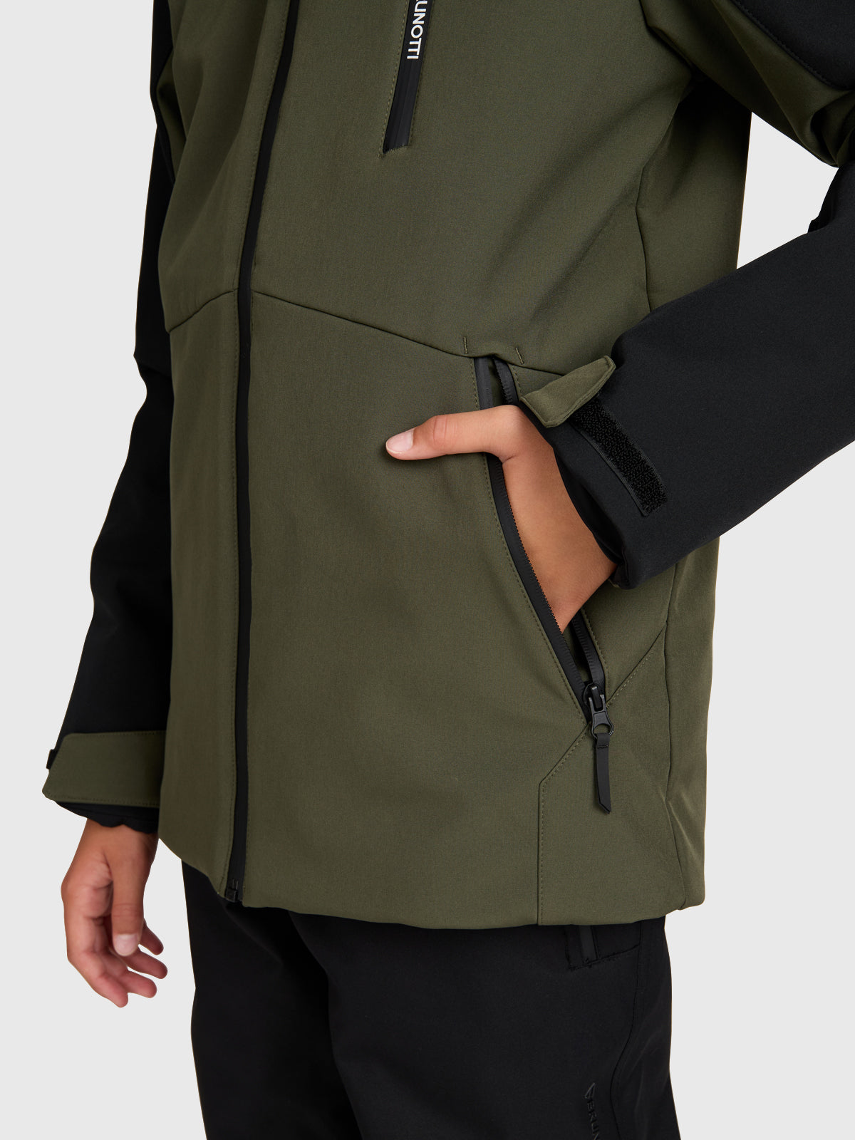 Takkay Boys Softshell Jacket Snow | Deep Green