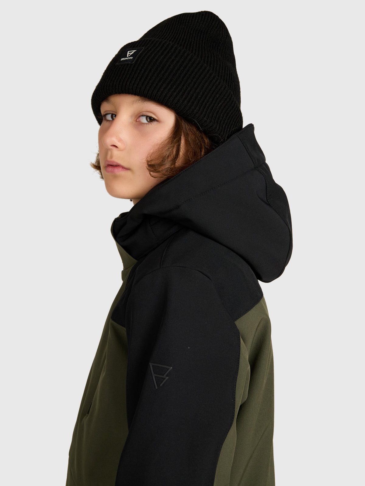 Takkay Boys Softshell Jacket Snow | Deep Green