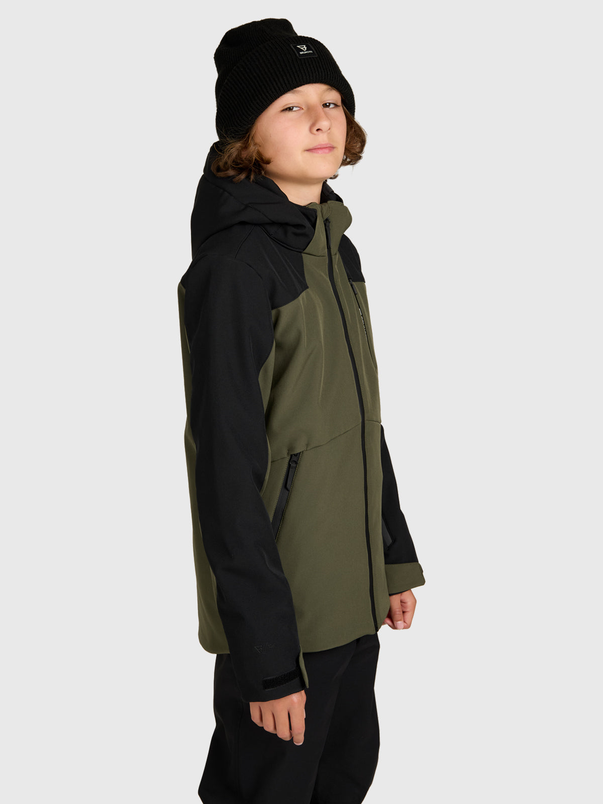 Takkay Boys Softshell Jacket Snow | Deep Green