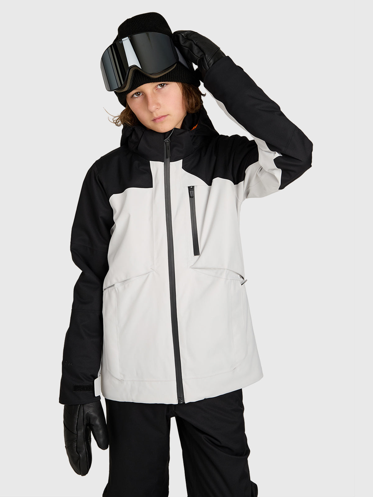 Kanishery Boys Snow Jacket | Soft Grey