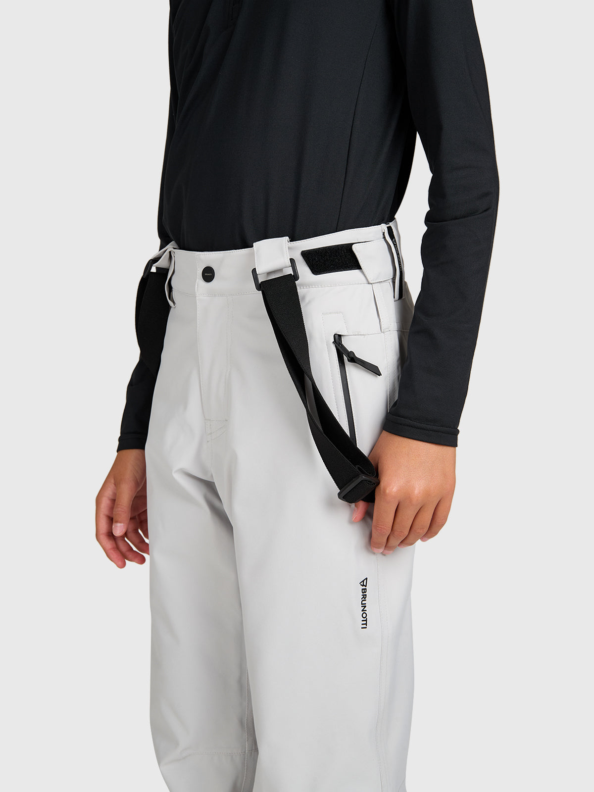 Footraily Boys Snow Pants | Soft Grey