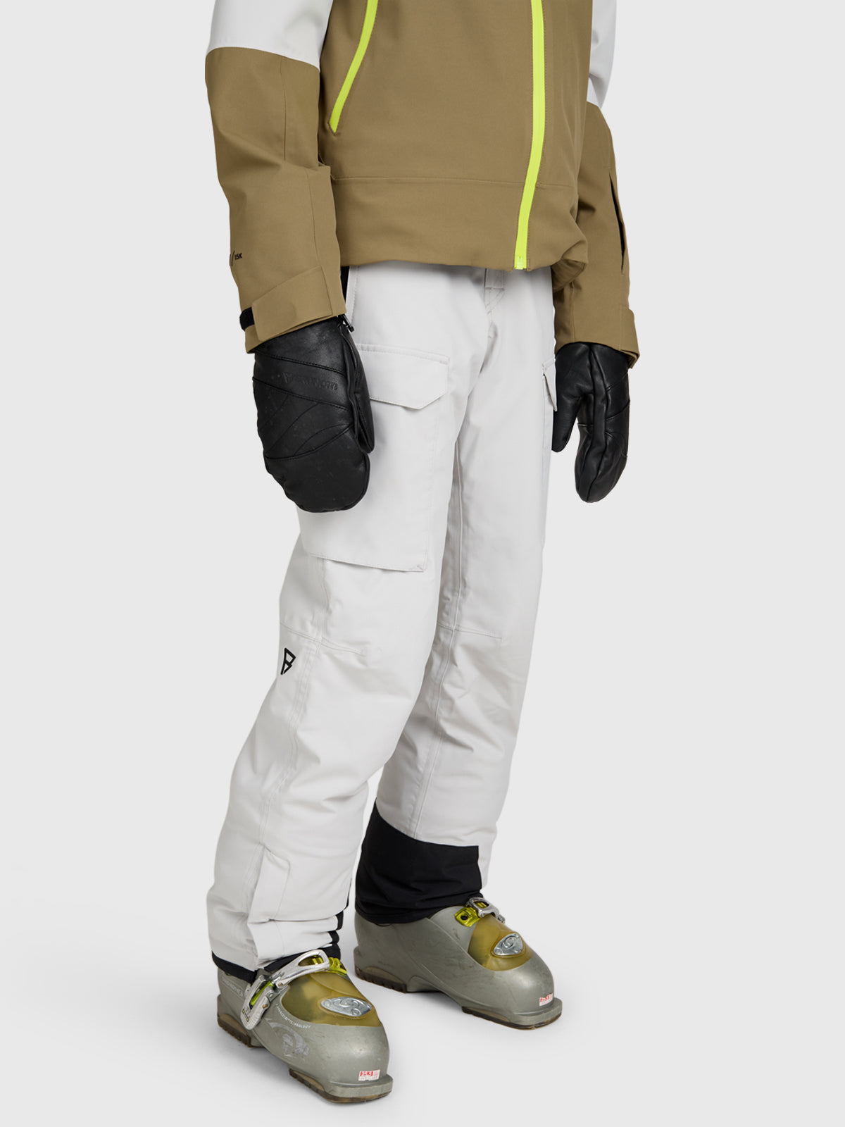 Footraily-Cargo Boys Snow Pants | Soft Grey