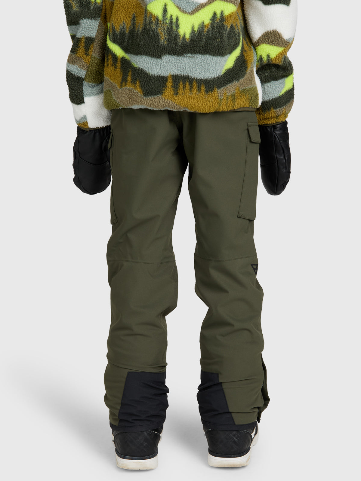 Footraily-Cargo Boys Snow Pants | Deep Green