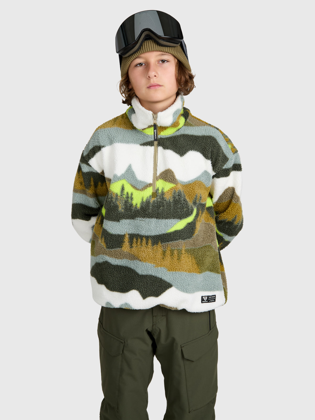 Reggios Boys Urban Fleece | Dusky Green