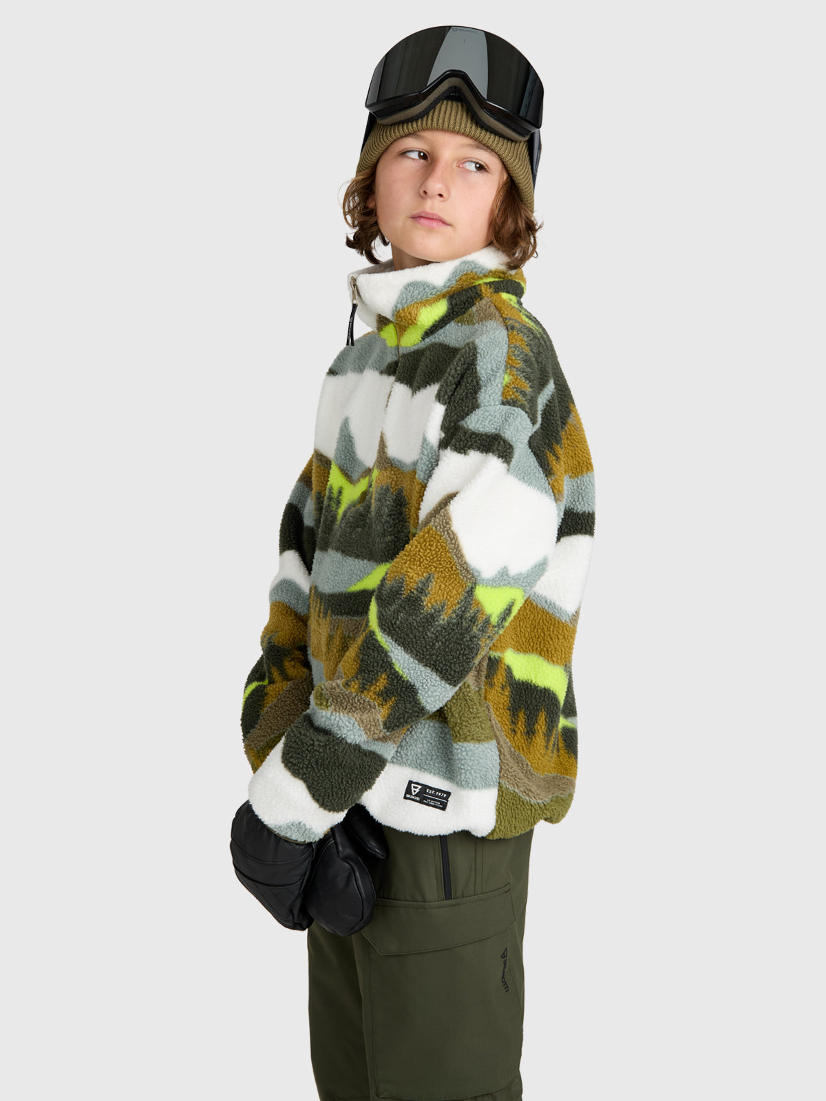 Reggios Boys Urban Fleece | Dusky Green