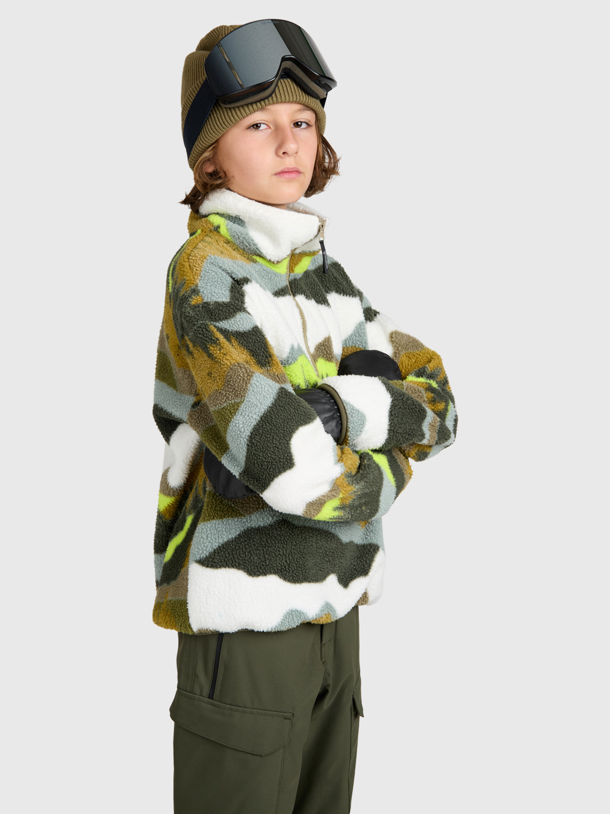 Reggios Boys Urban Fleece | Dusky Green