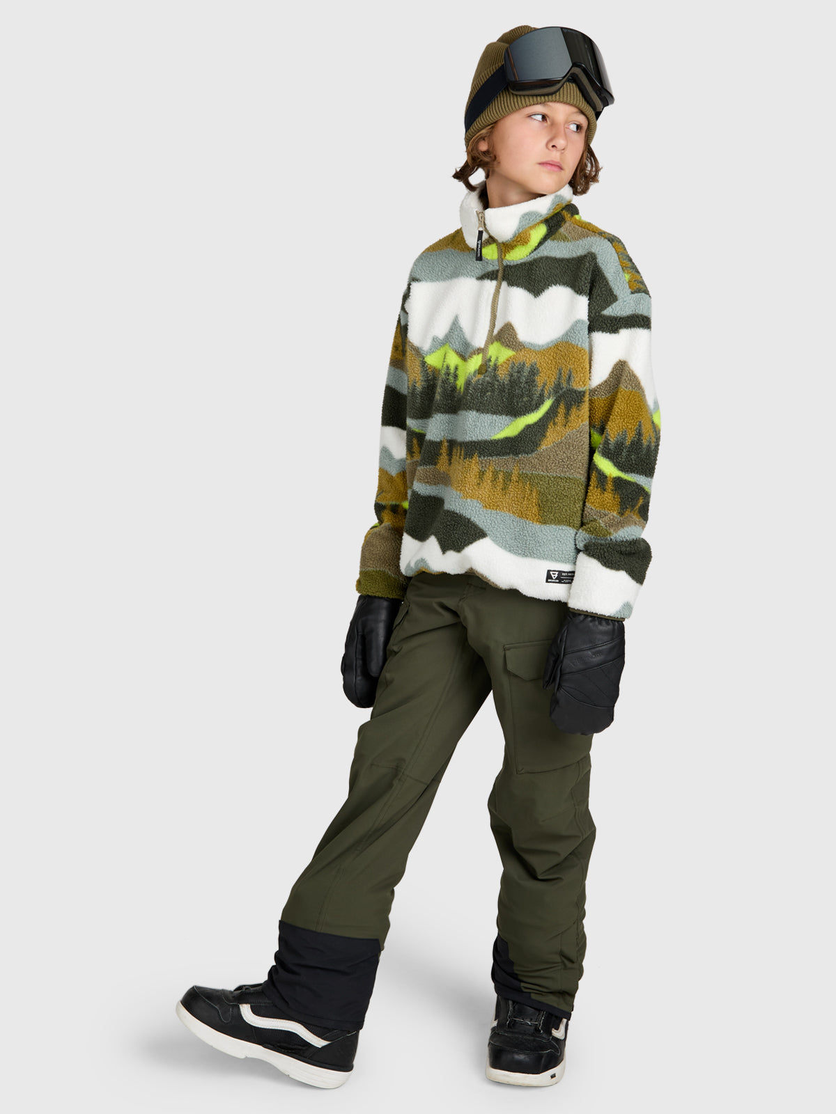 Reggios Boys Urban Fleece | Dusky Green