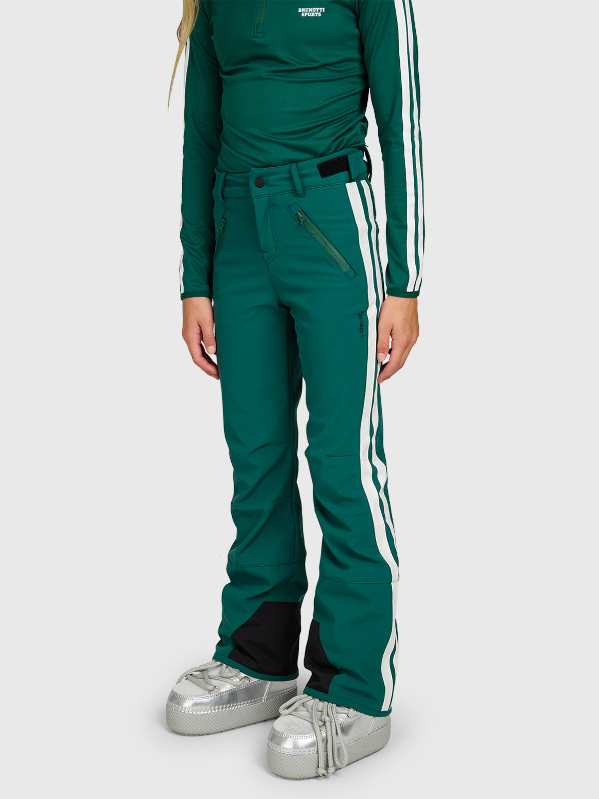 Lennys Girls Softshell Pants | Hunter Green