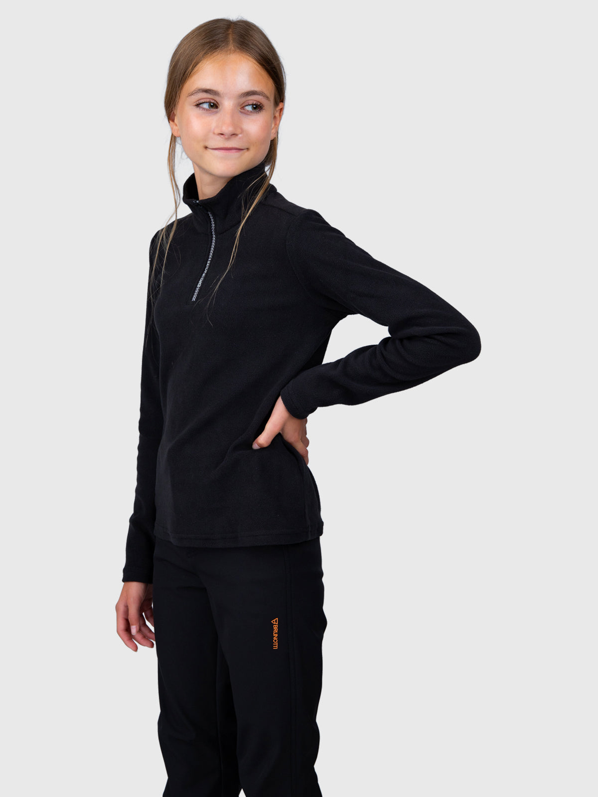 Mismy Girls Snow Fleece | Black