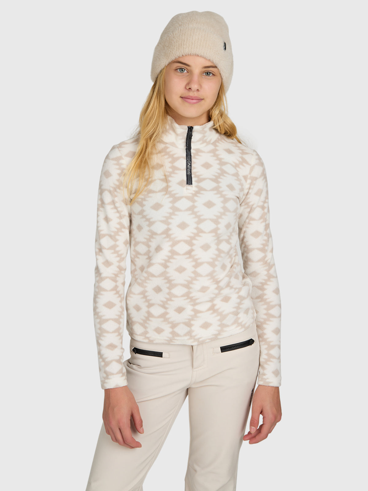 Mismy-Print Girls Snow Fleece | Snow