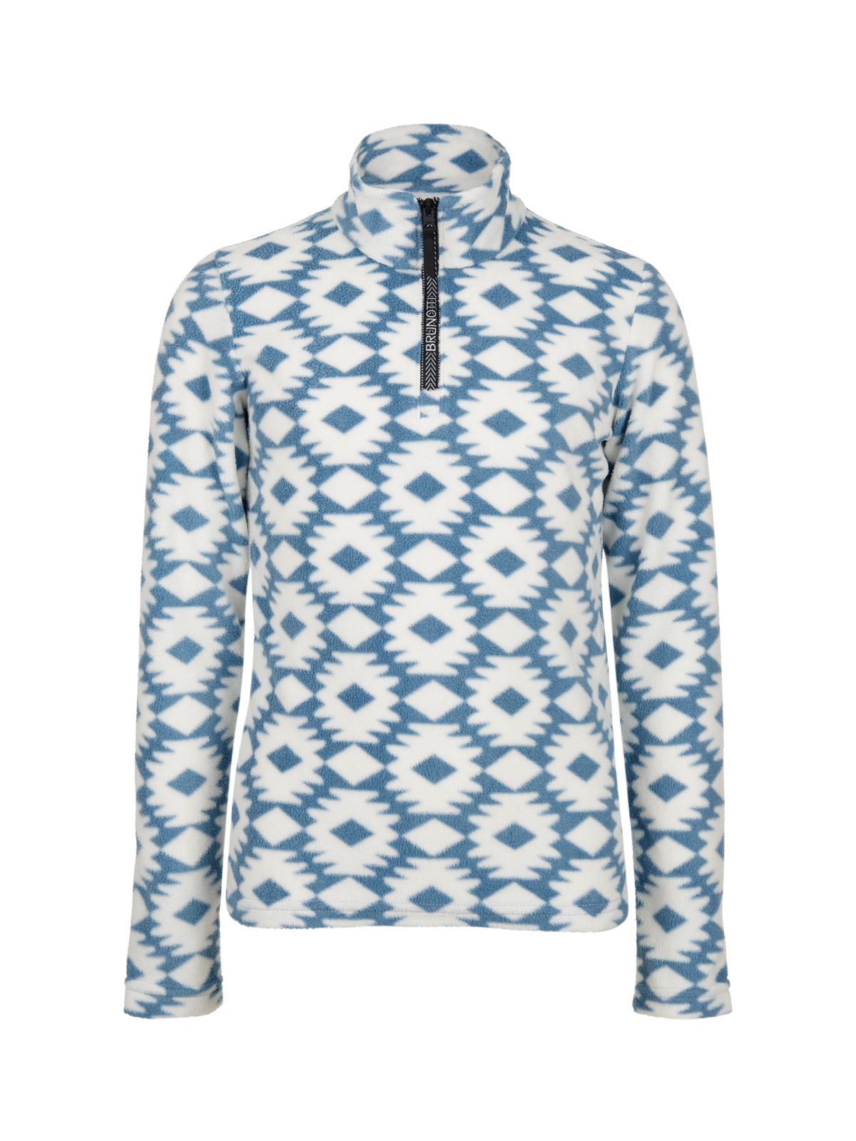 Mismy-Print Girls Snow Fleece | Pale Blue