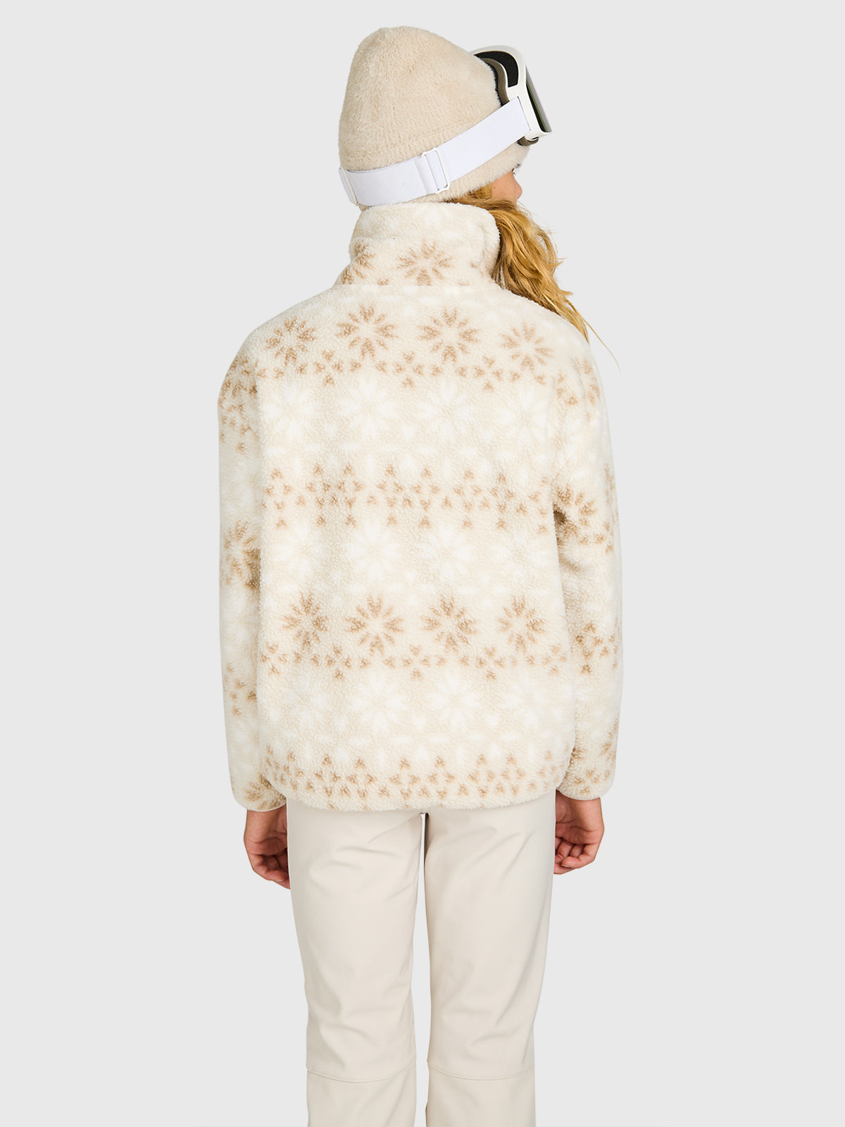 Rezany-Print Girls Snow Fleece | Moonbeam