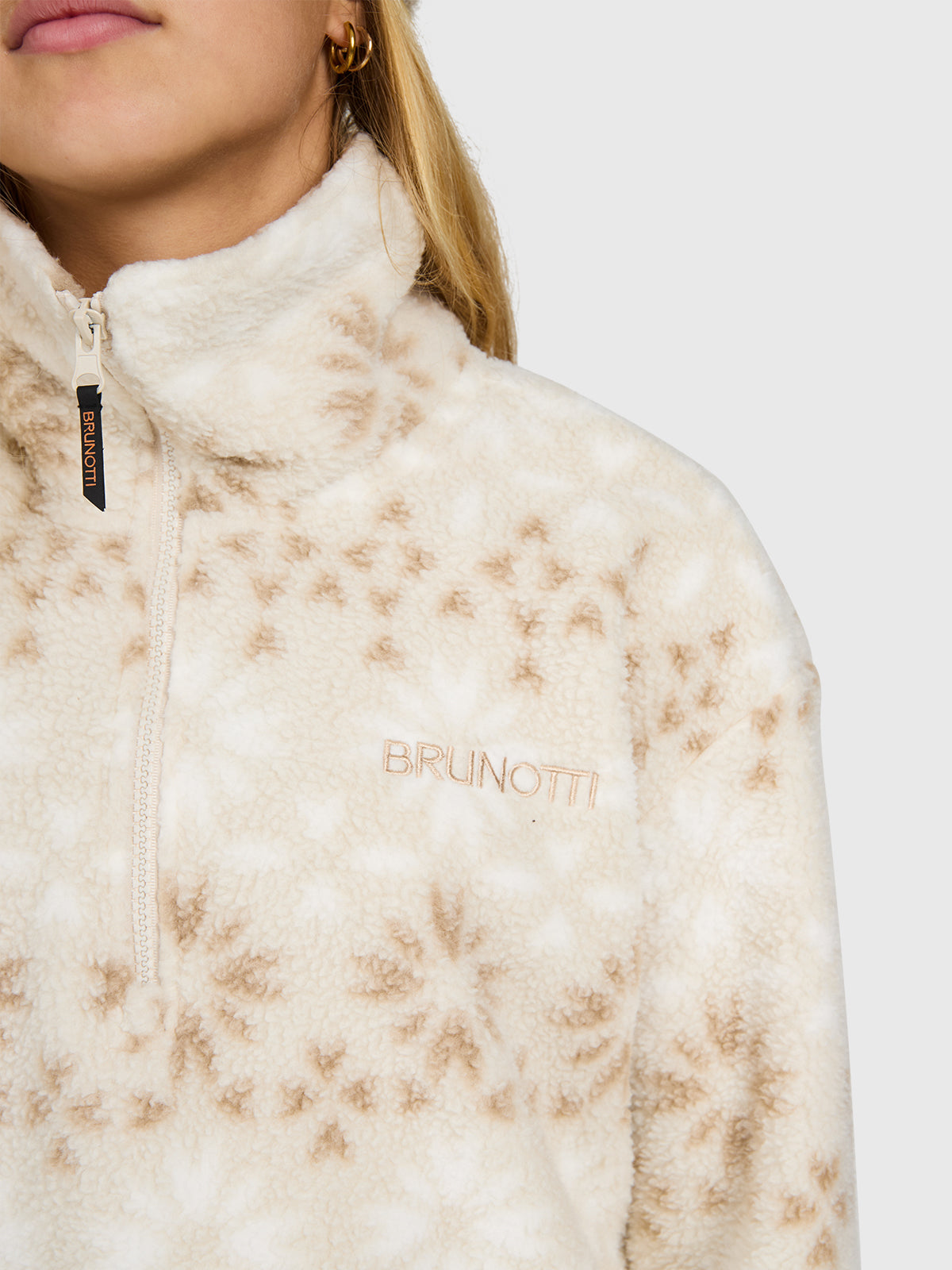 Rezany-Print Girls Snow Fleece | Moonbeam