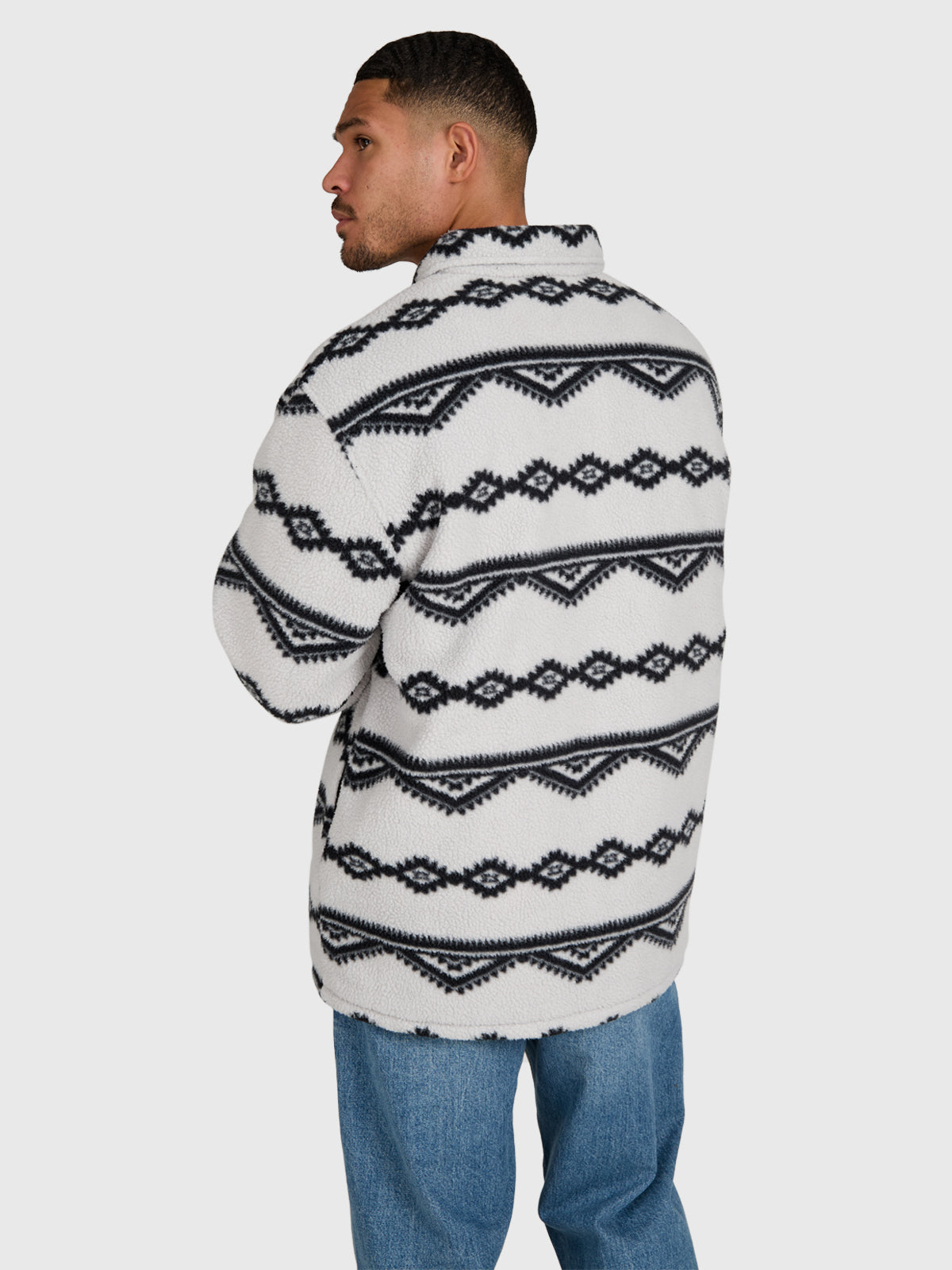 Kevionnet Men Fleece Jacket | Soft Grey