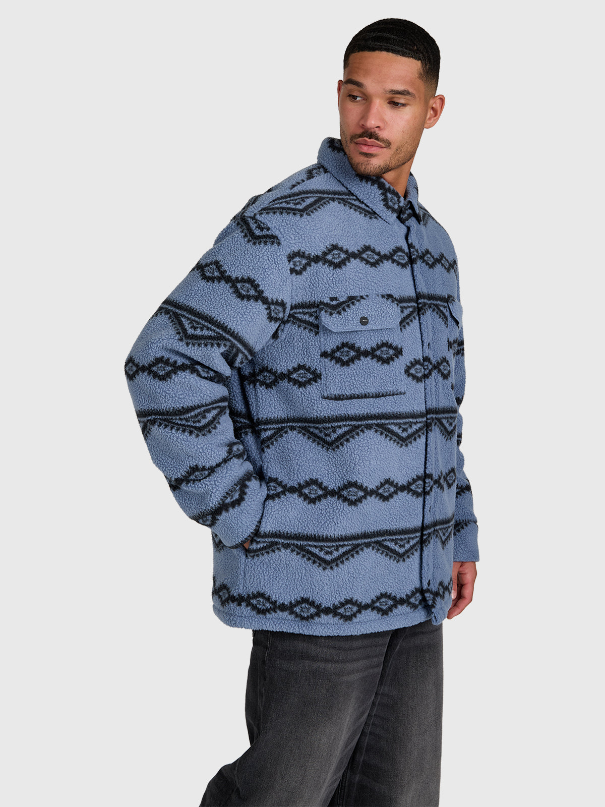 Kevionnet Men Fleece Jacket | Flint Stone