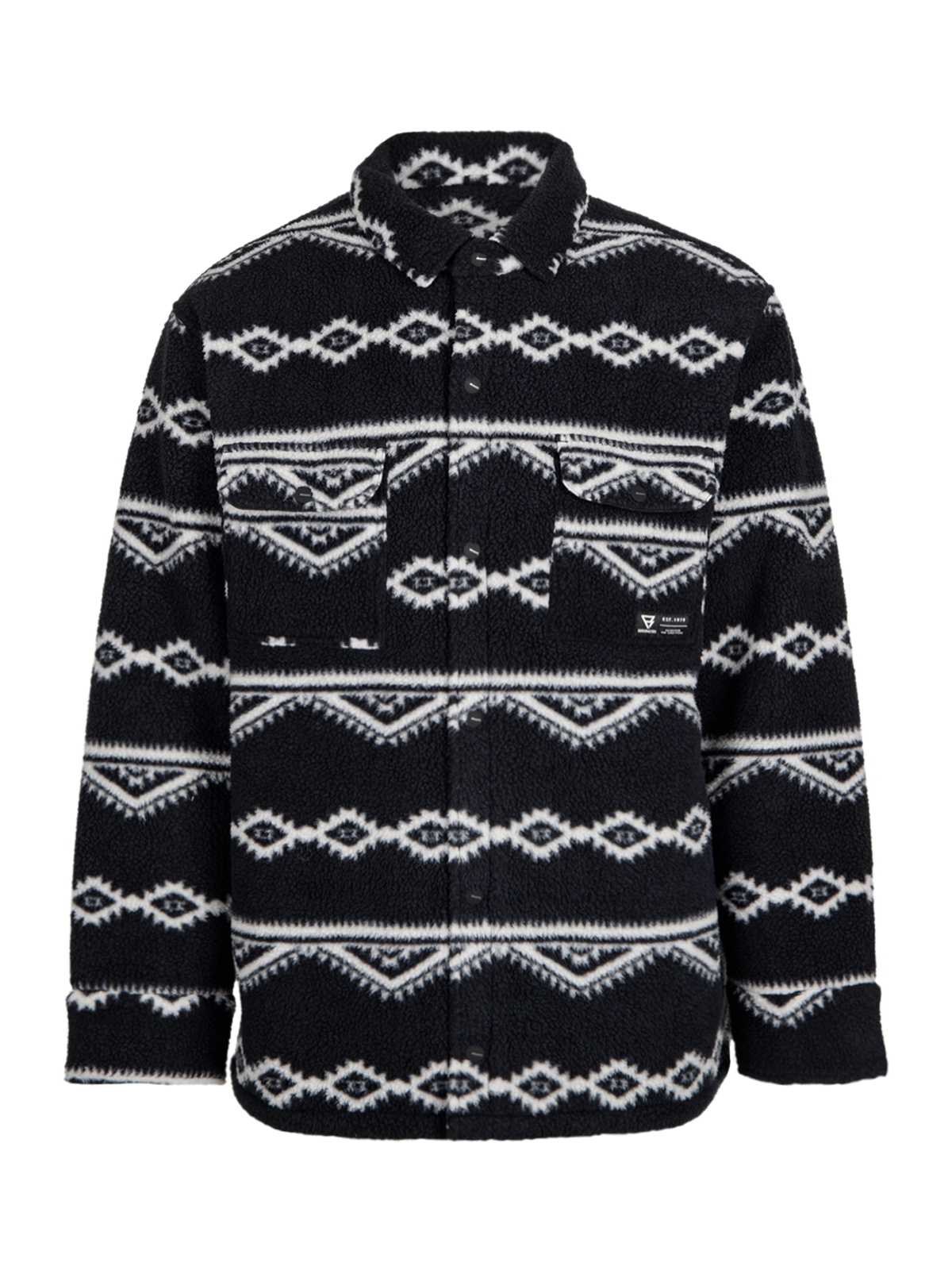 Kevionnet Men Fleece Jacket | Black