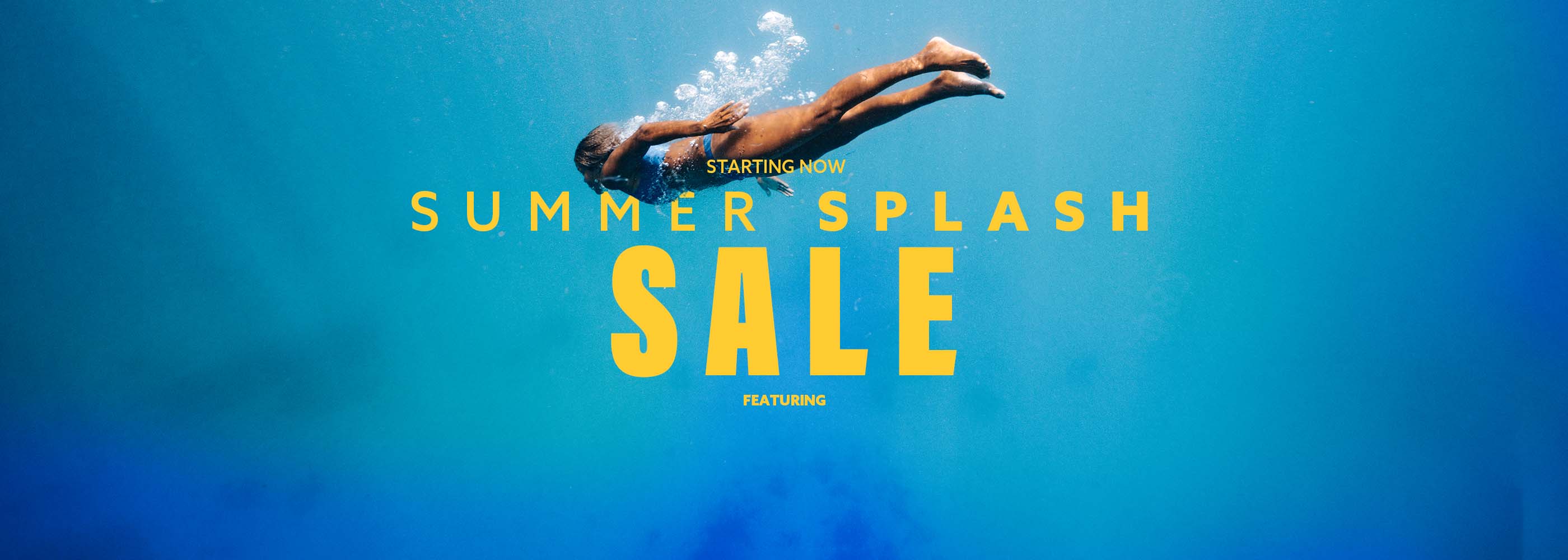 Brunotti Summer Splash Sale stared now Featuring women, men and kids collection. With Sarah-Quita Offringa diving and swimming in a Brunotti Bikini