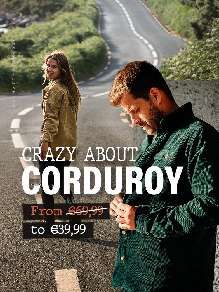 Crazy About Corduroy met Brunotti Shirts in de kleur Groen en Beige. Zowel voor heren als voor dames nu extra voordelig