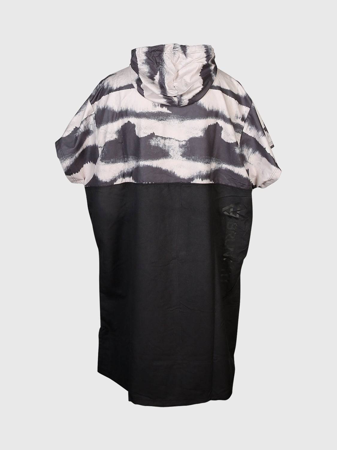 Fleece Surf Poncho | Schwarz