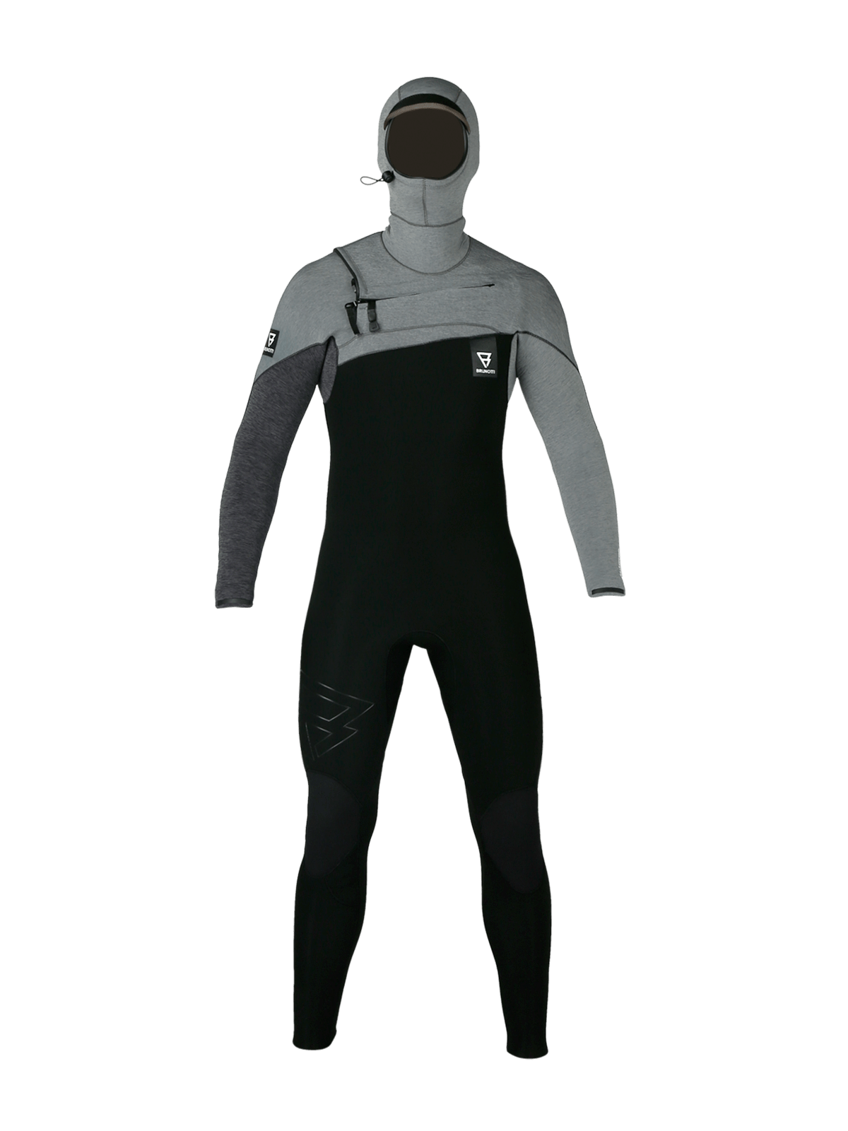 Gravity Hooded Fullsuit 6/4 mm Herren Wetsuit | Grau