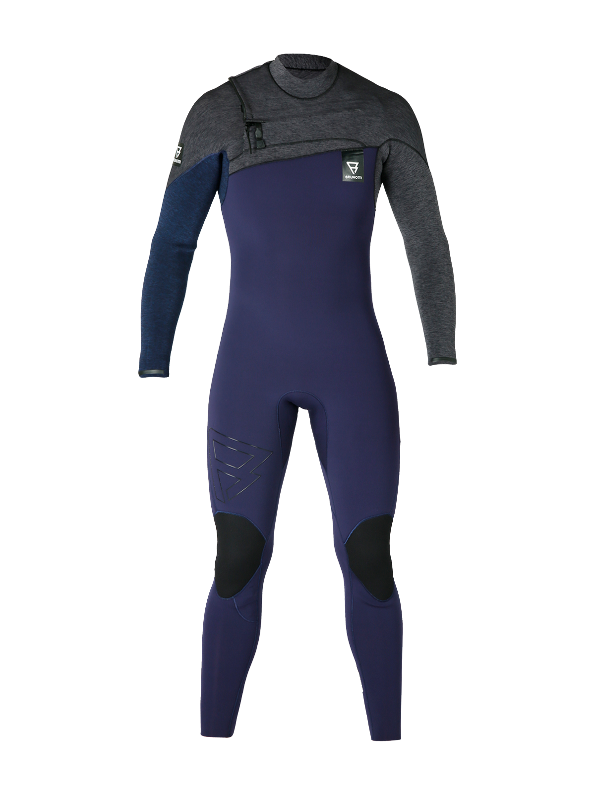 Gravity Fullsuit 4/3 mm Heren Wetsuit | Blauw + Grijs