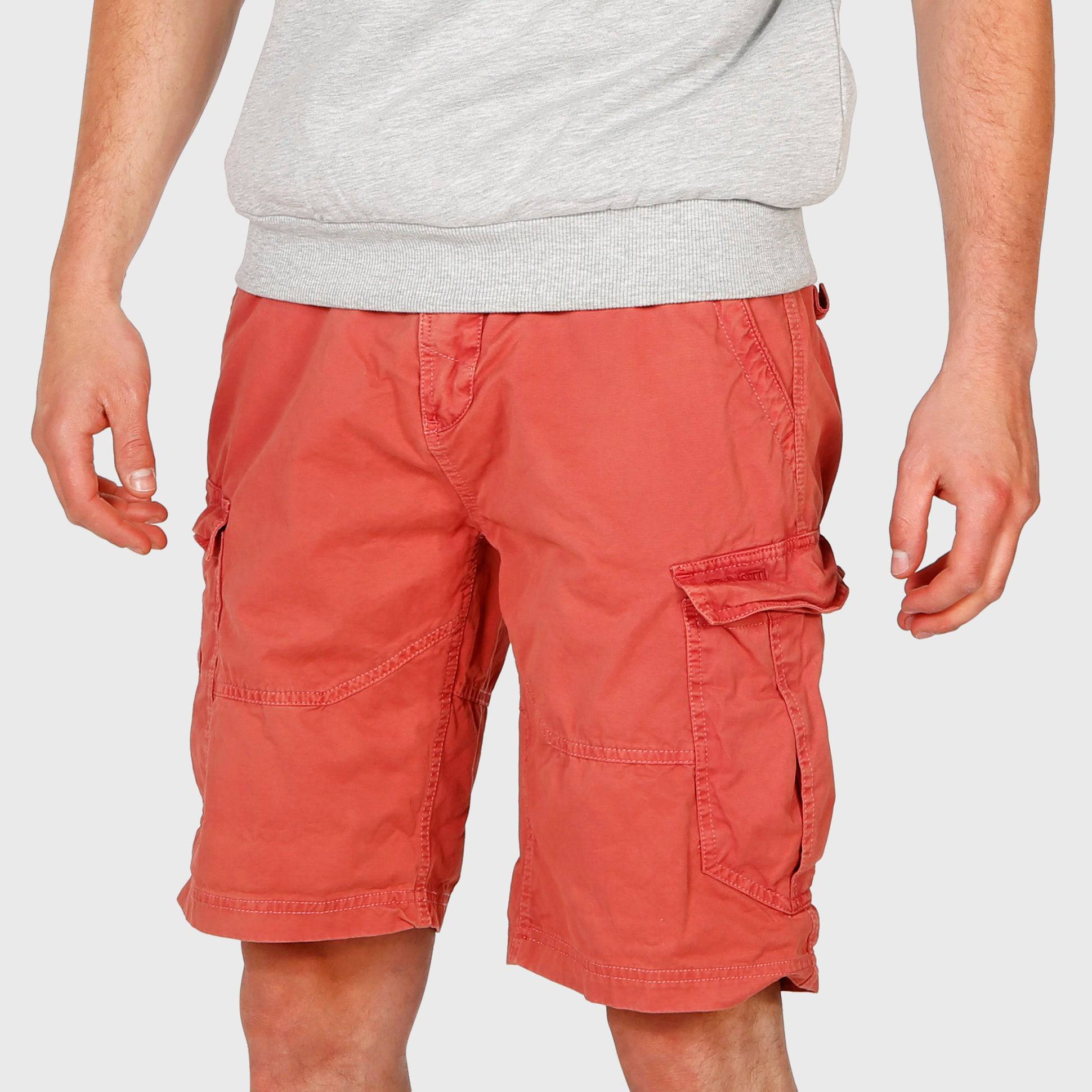 Caldo-N Heren Walkshort met Riem | Rood