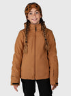 Ariesta-JR-N Girls Softshell Snow Jacket | Brown