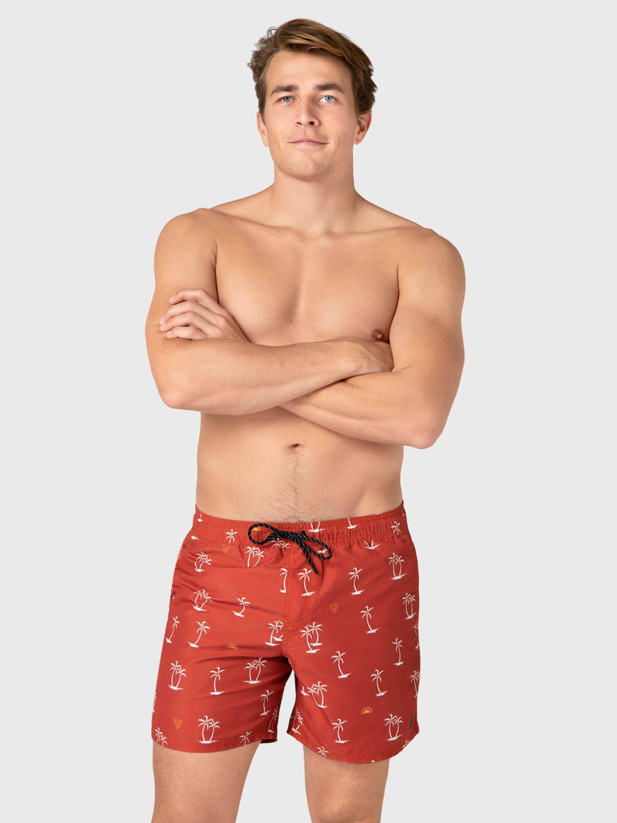 CrunECO-Mini-N Men Swim Shorts | Red Brown